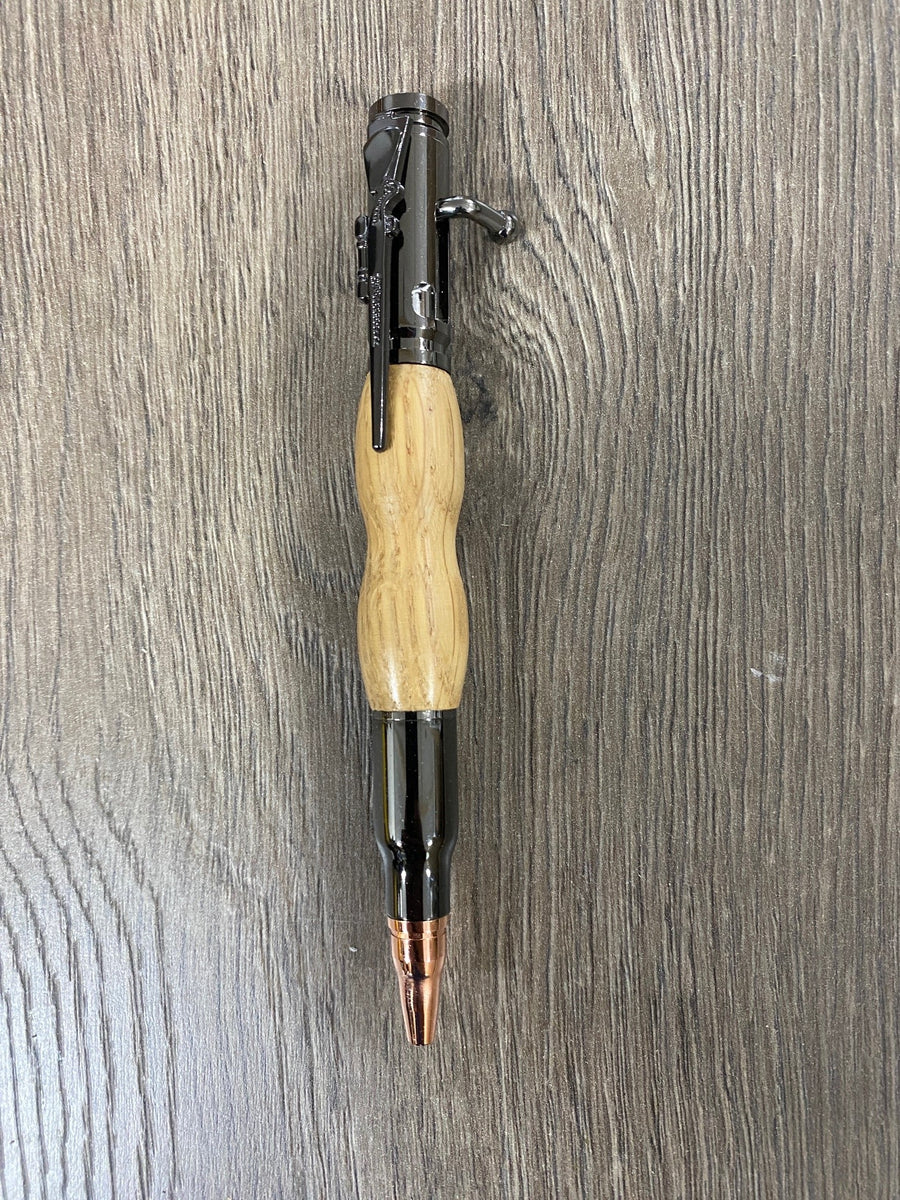 Handmade Walnut wood bullet bolt action ink pen made in West Virginia –  Cardinal Creek LLC