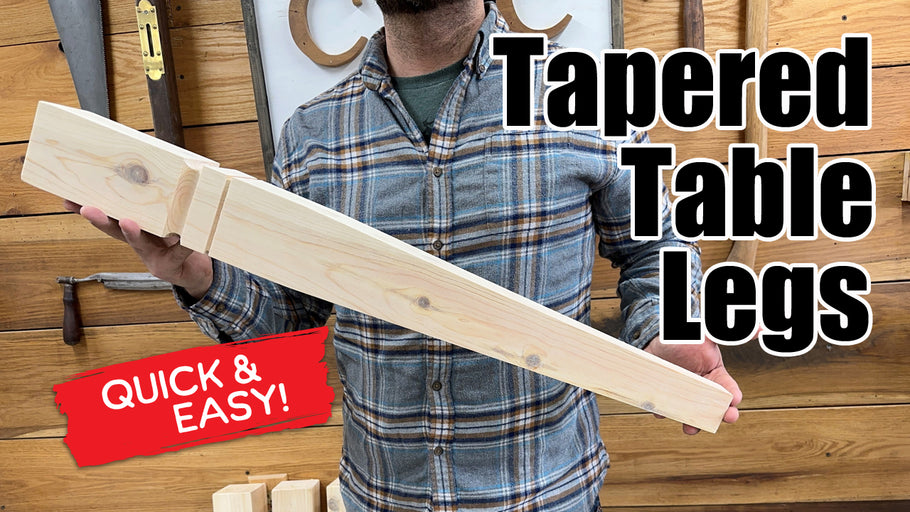 DIY Wood Tapered Table Legs