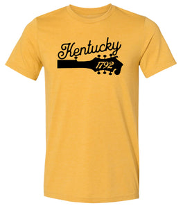 Mandolin Headstock Kentucky Adult T Shirt - Unisex