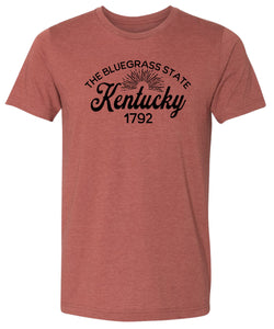 The Bluegrass State Kentucky Adult T Shirt - Unisex