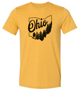 Ohio State Trees Adult T Shirt - Unisex