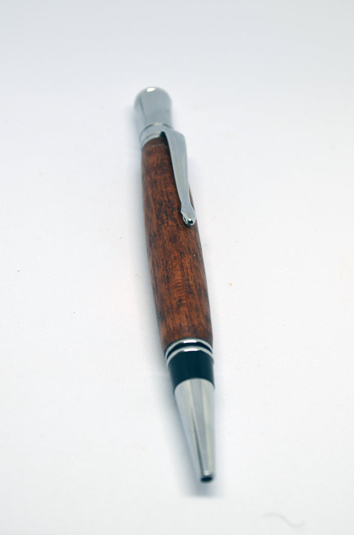 Wood ink pen made in West Virginia from African Bubinga wood