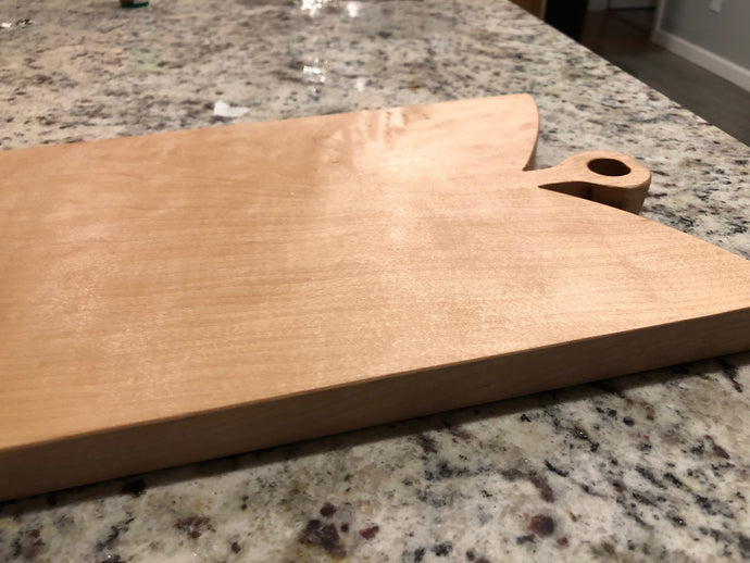 Handmade Maple wood cutting board made in West Virginia.