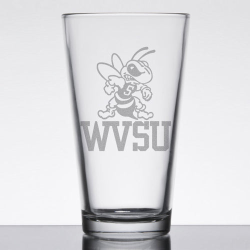 WVSU Stinger Engraved Pint Glass