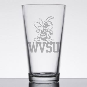 WVSU Stinger Engraved Pint Glass