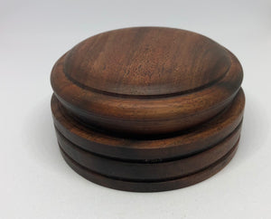 Handmade Walnut wood vinyl record weight clamp made in West Virginia. 