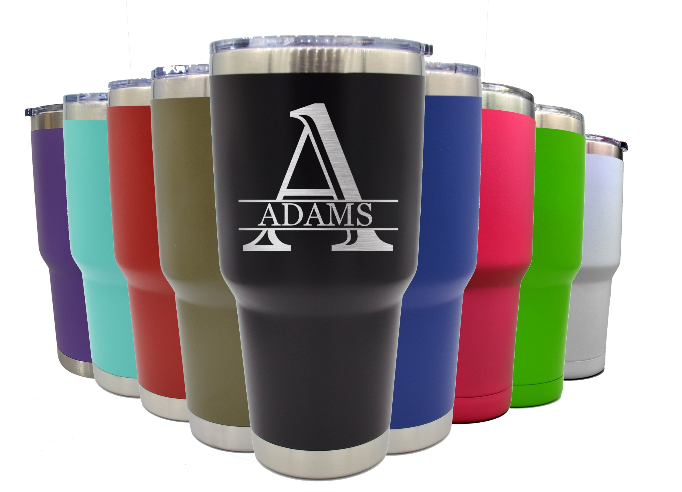 30 Oz Personalized Tumbler - Split Font