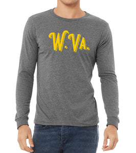 Vintage W.Va. Adult Long Sleeve T Shirt - Unisex