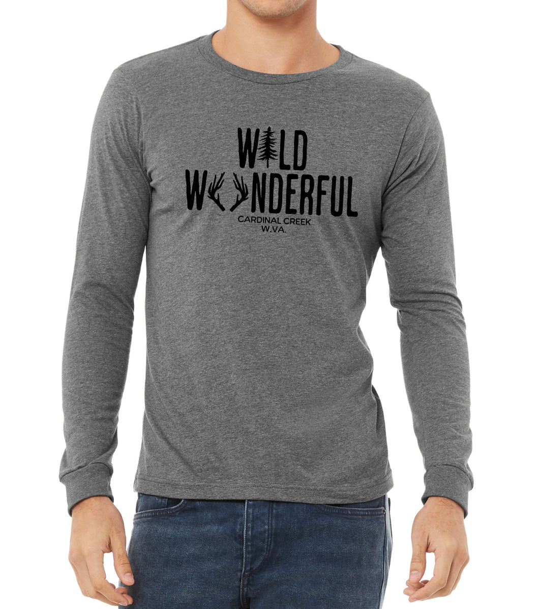 Wild and Wonderful Adult Long Sleeve T Shirt - Unisex