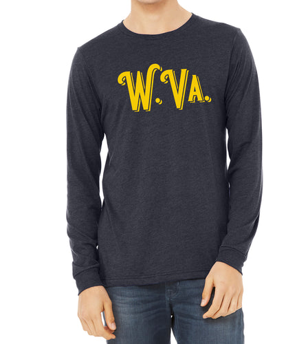 Vintage W.Va. Adult Long Sleeve T Shirt - Unisex