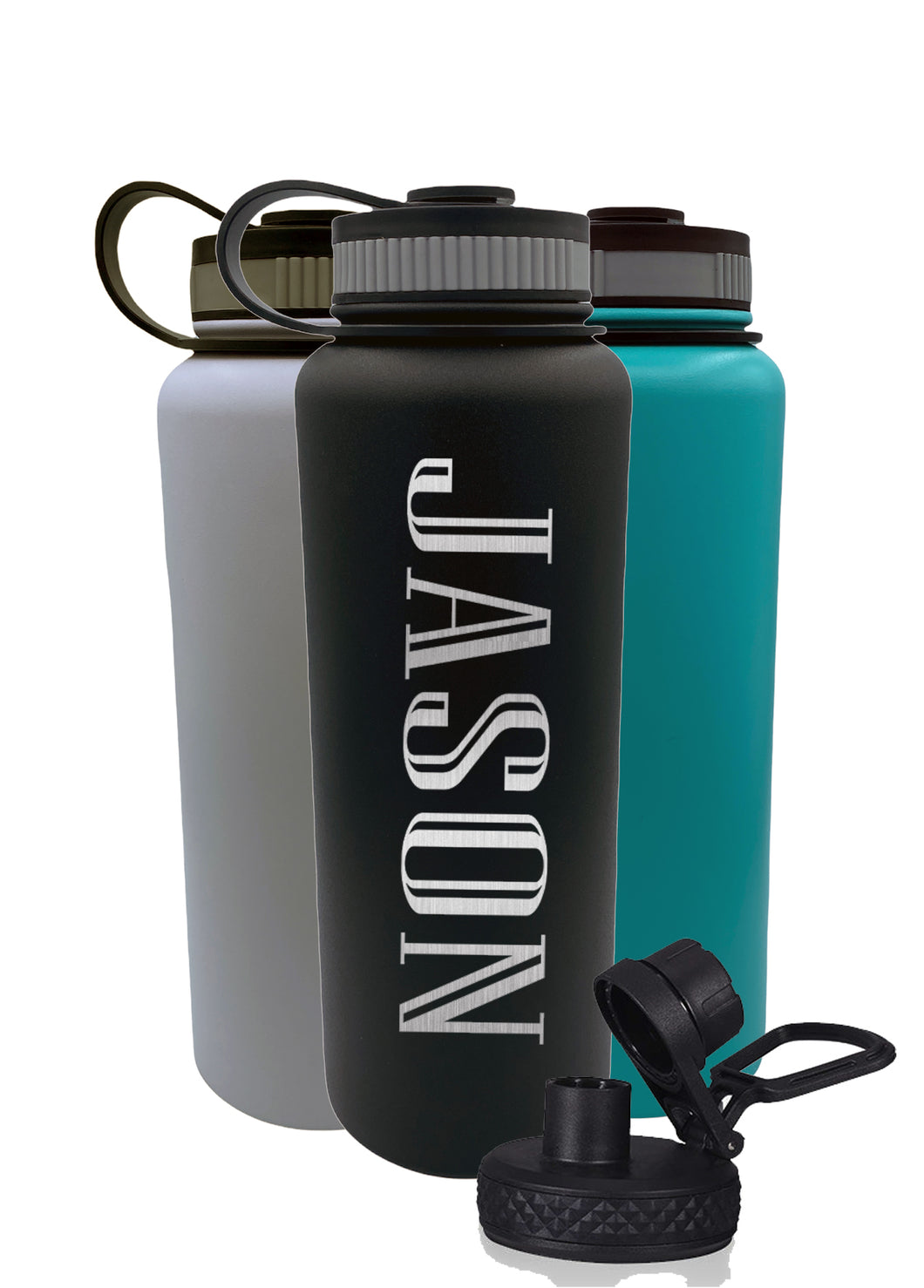 40 Oz Personalized Insulated Water Bottle - Imprint Font