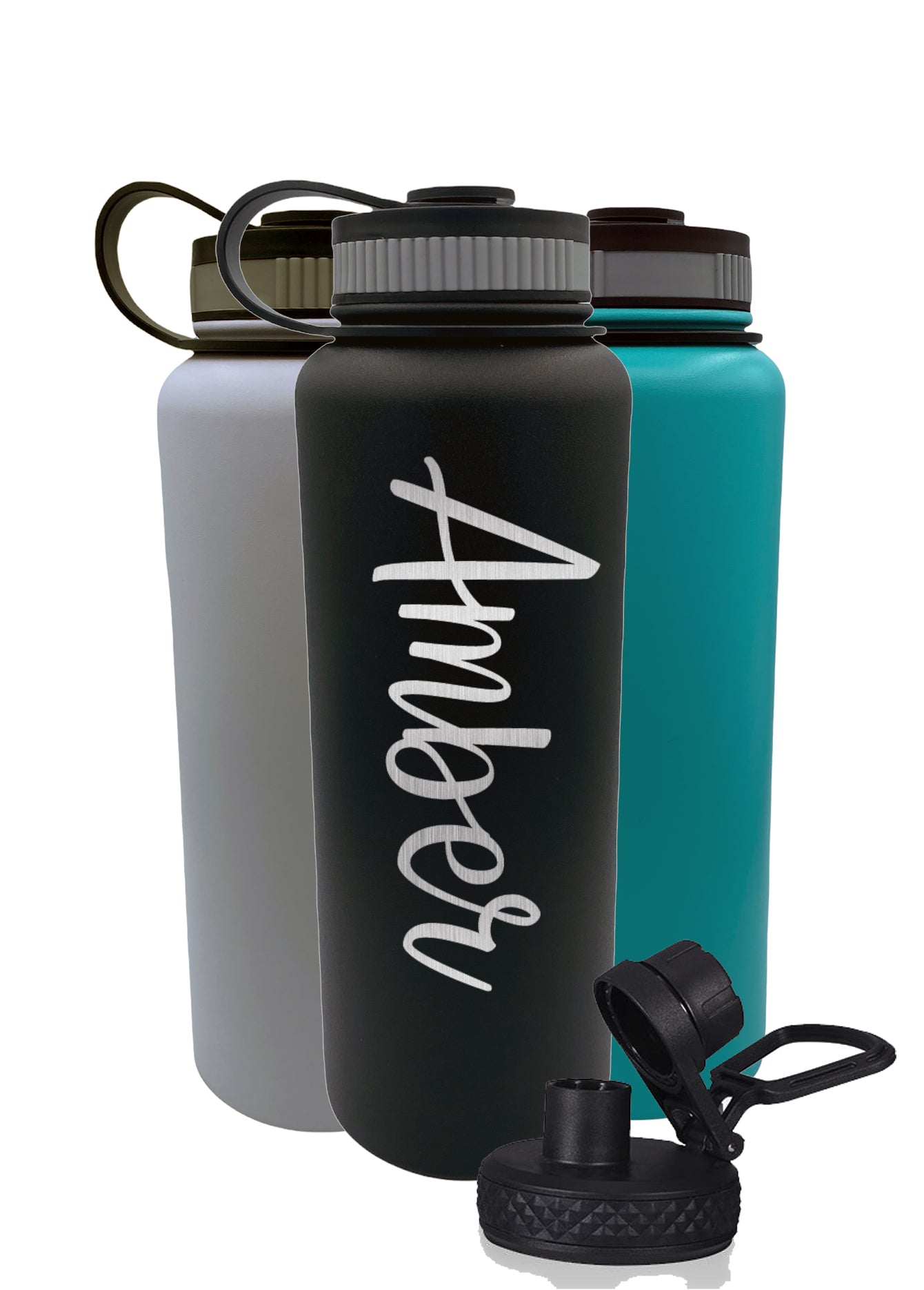 40oz Inkreel Evening Tide Stainless Water Bottle - The Initial Choice