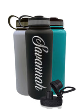 40 Oz Personalized Insulated Water Bottle - Tattoo Font