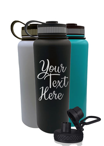 40 Oz Personalized Insulated Water Bottle - Your Text
