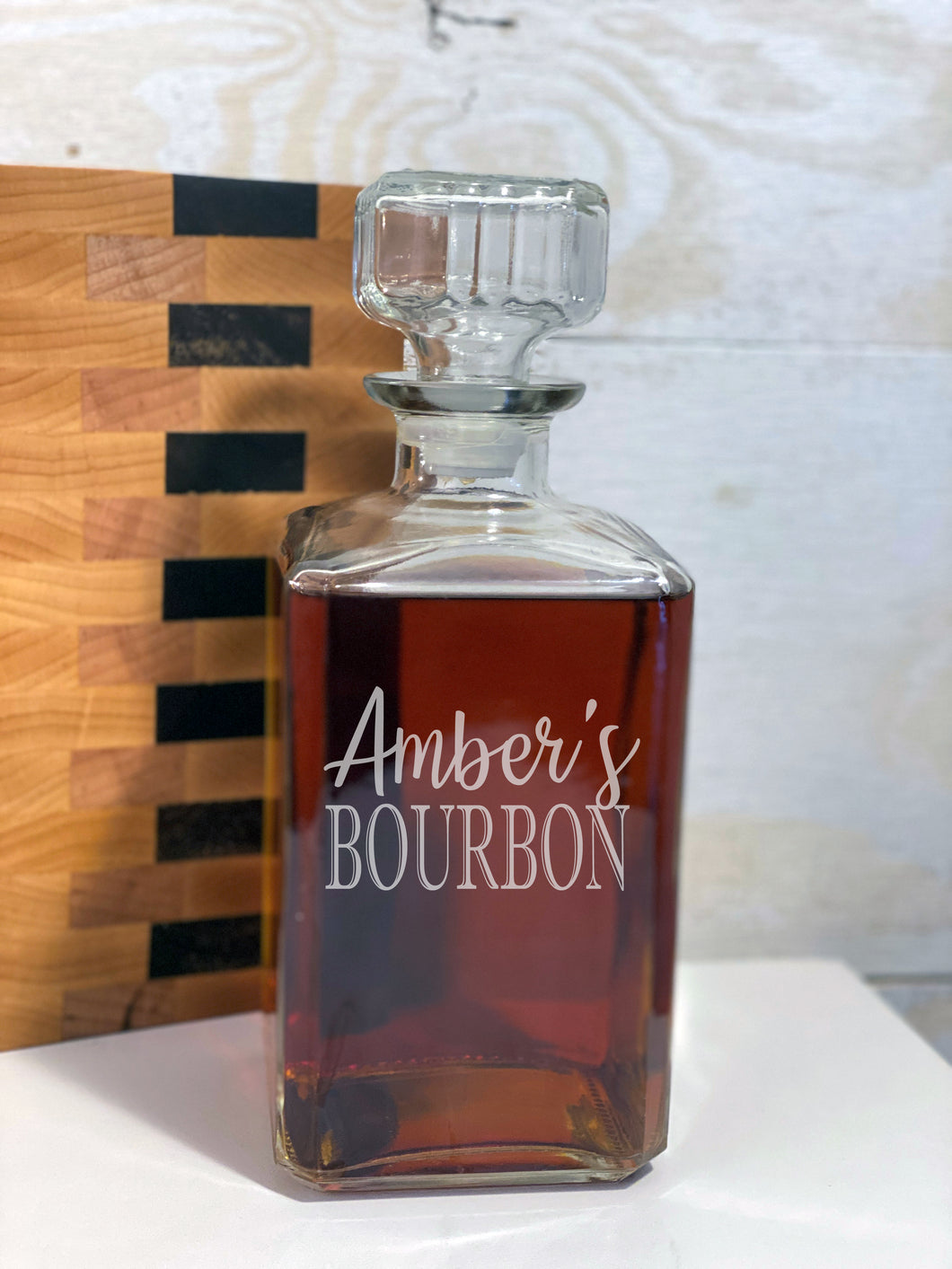 Personalized Engraved Liquor Decanter