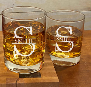 Custom Whiskey Glass, Monogrammed Whiskey Glasses, Rocks Glasses, Scotch  Glasses, Engraved Whiskey Glasses, Whiskey Glasses Personalized 