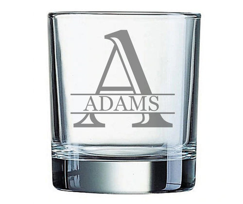 Personalized Engraved Rocks Glass