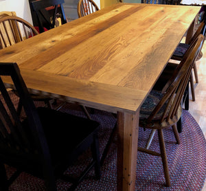 Reclaimed Wood Farm House Dining Room table