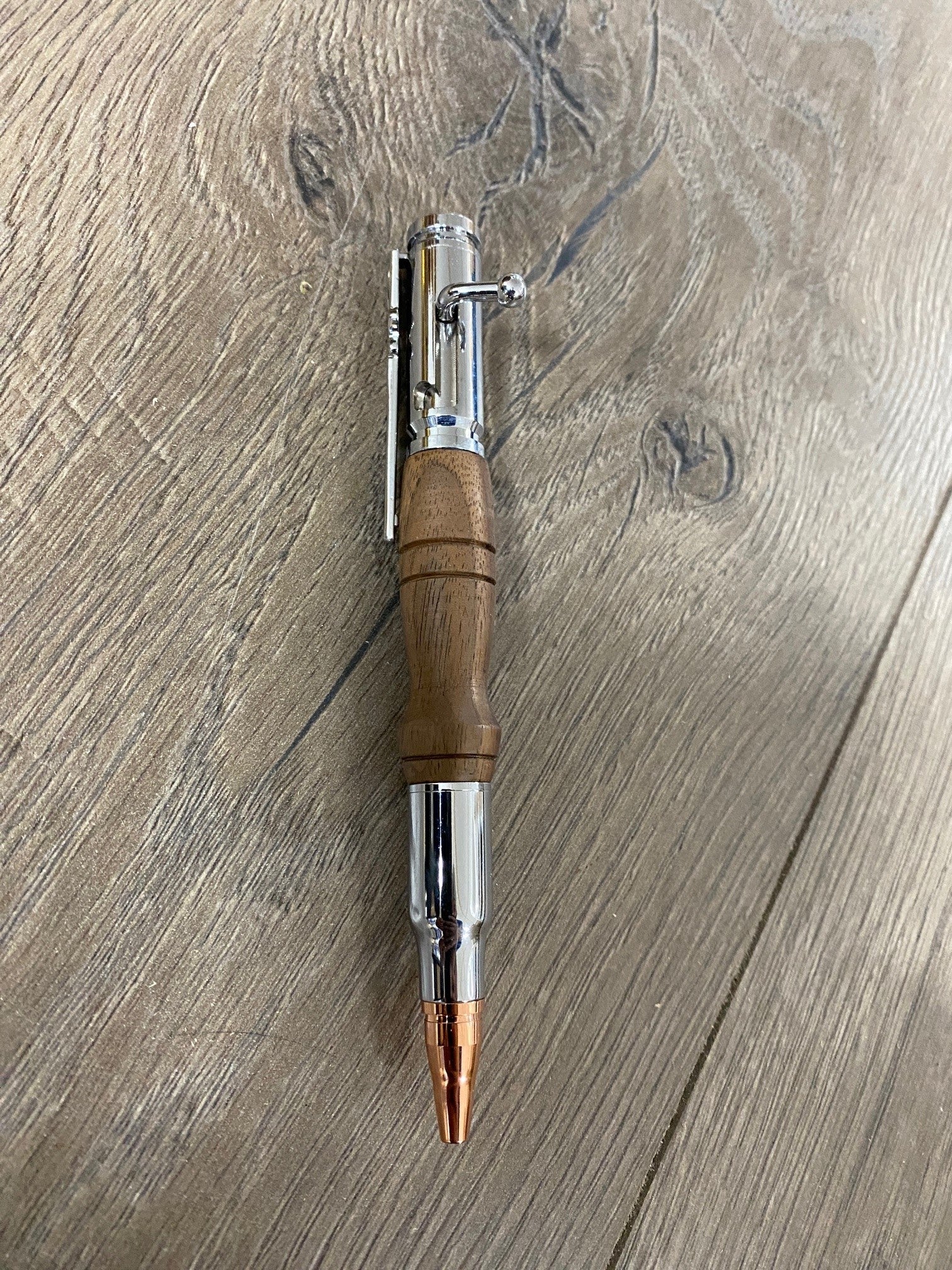 Handmade Walnut wood bullet bolt action ink pen made in West Virginia –  Cardinal Creek LLC