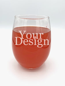 Stemless Wine Glass With Your Logo or Design